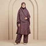 Elegant Palazzo long Khimar Set