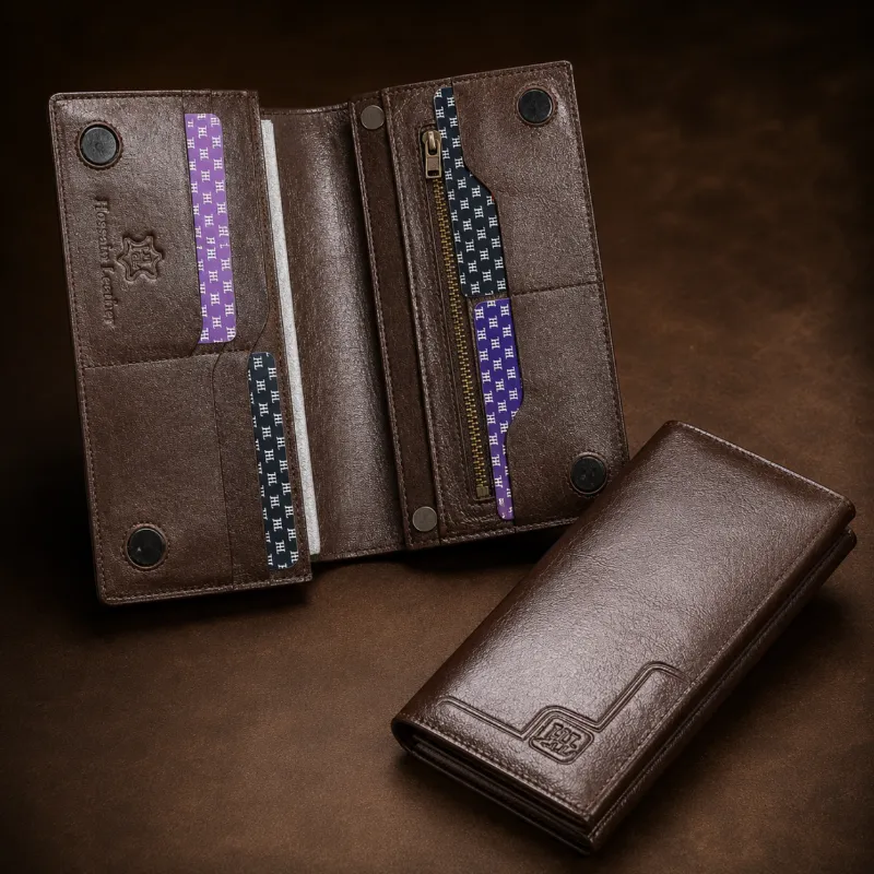 Long Leather Wallet