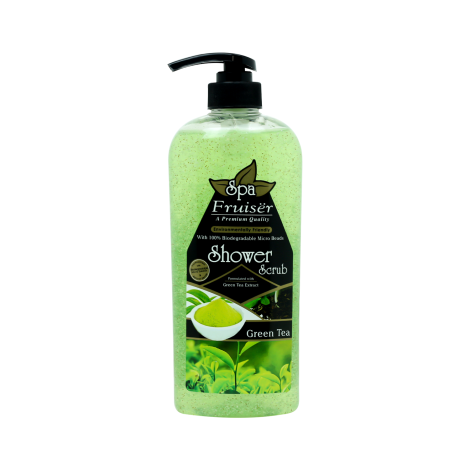 Fruiser Spa Green Tea Shower Scrub 730ml (Malaysia)