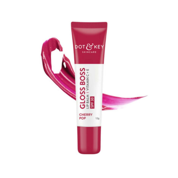 Dot & Key Gloss Boss Lip Balm Vitamin C + E SPF 30 Cherry Pop 12g (India)