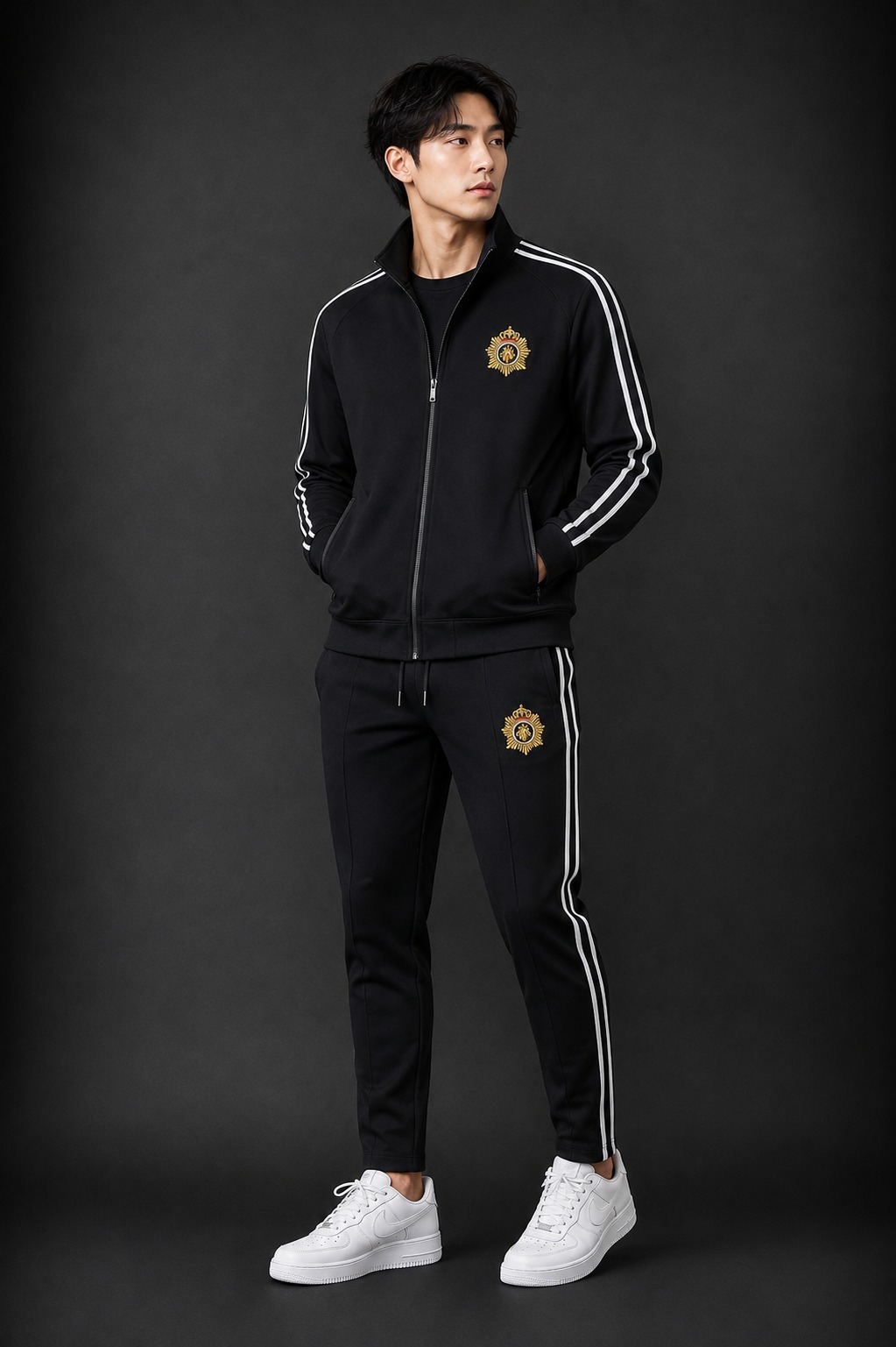 Brushed Pure Cotton Hoodie and Trouser Combo, 280-300 GSM