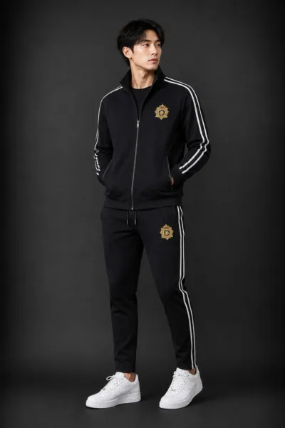 Brushed Pure Cotton Hoodie and Trouser Combo, 280-300 GSM