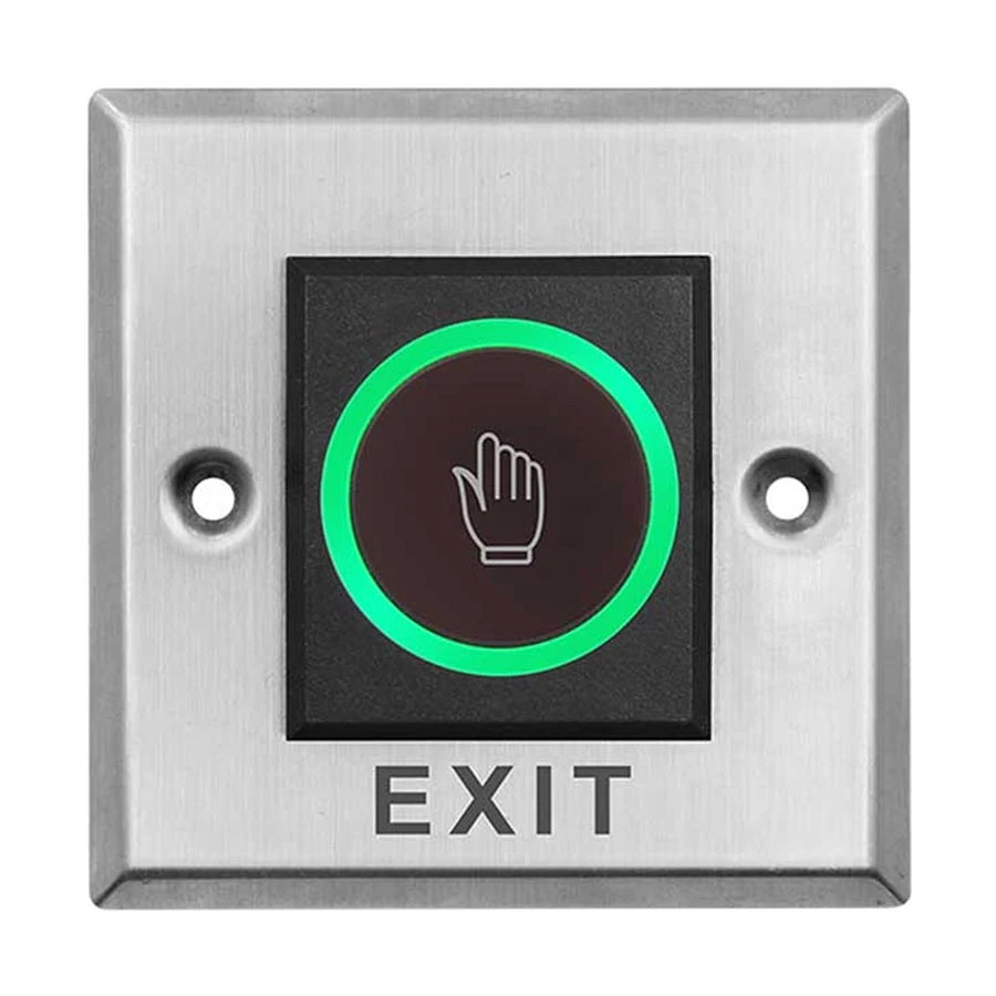 NexaKey K2 Touchless Exit Button, DC 12V, Black & Silver
