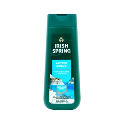 Irish Spring Active Scrub Moisturizing Face & Body Wash 591ml (Mexico)