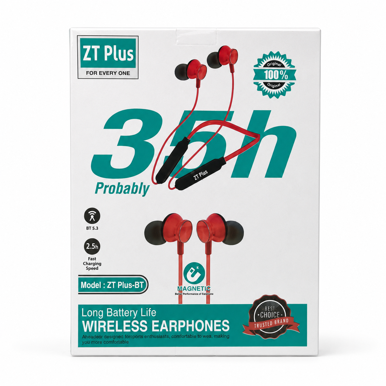 ZT Plus BT Wireless Neckband 35H