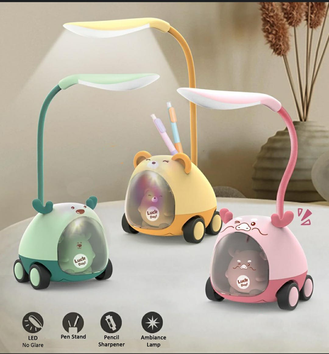 Rechargeable LED Desk Lamp with Touch Control and Organizer