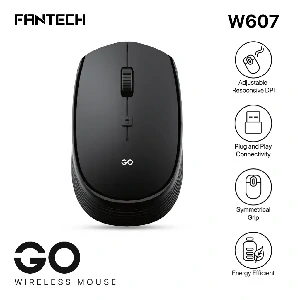 Fantech Go W607 Wireless Mouse – Black Color
