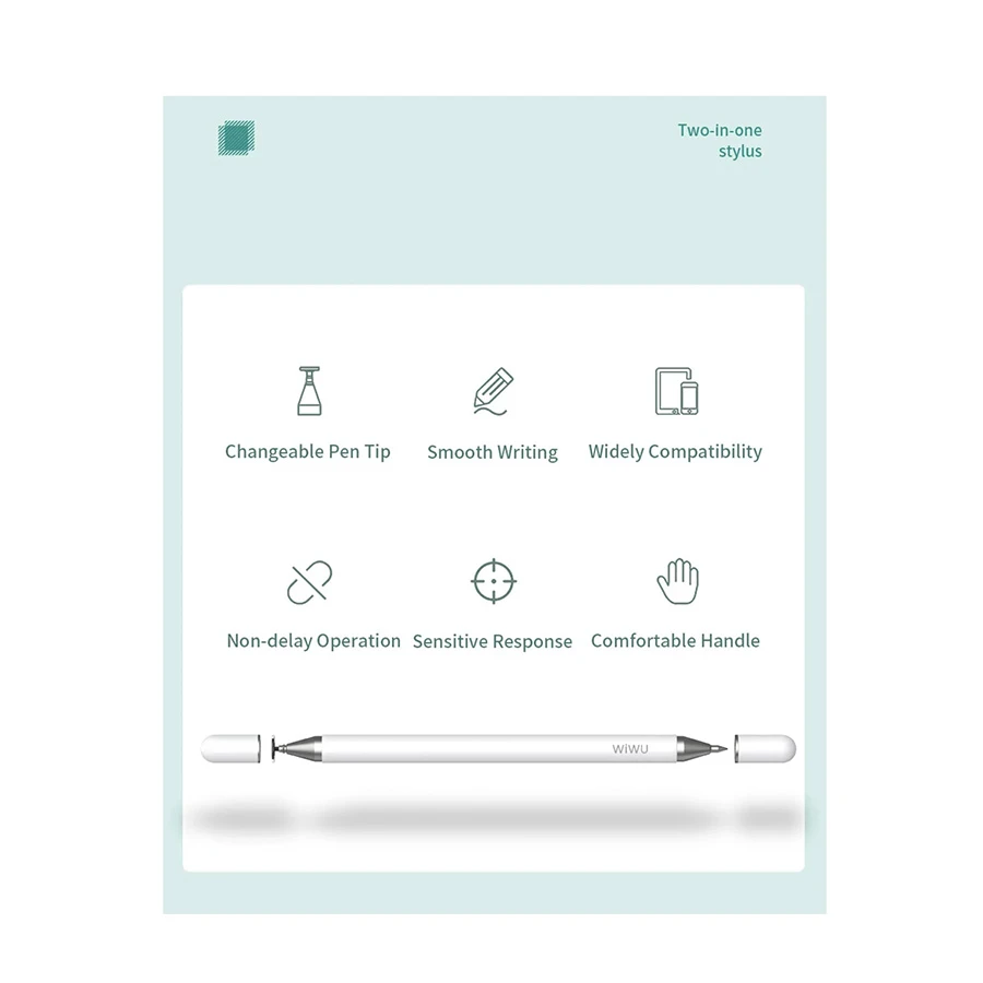 WiWU Pencil One 2 in 1 White Universal Stylus Pen