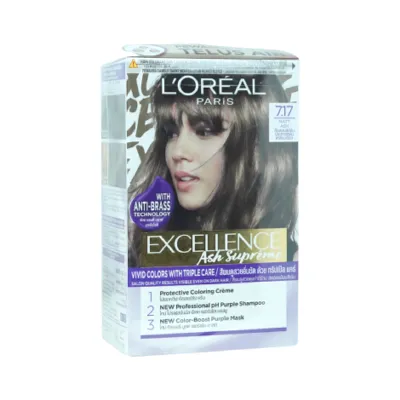L'Oreal Excellence Matt Ash Hair Colour-7.17 (China)