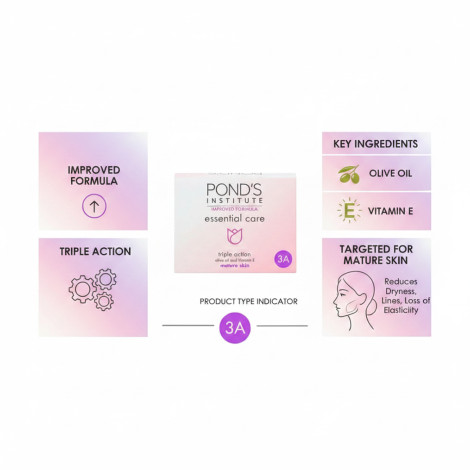 Pond's Essential Care Triple Action Cream 50ml (Spain)
