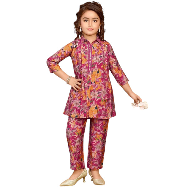 Trending Dress for Kids Girls Co Ords Sets