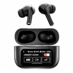 A9 Pro ANC True Wireless Earbuds – Smart Touch Screen Charging Case, Active Noise Cancellation, 13mm Drivers, GPS Location & 35H Battery