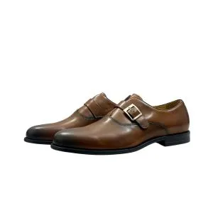 25003-Brown Formal Genuine Cow Leather Oxford Formal Shoes For Men