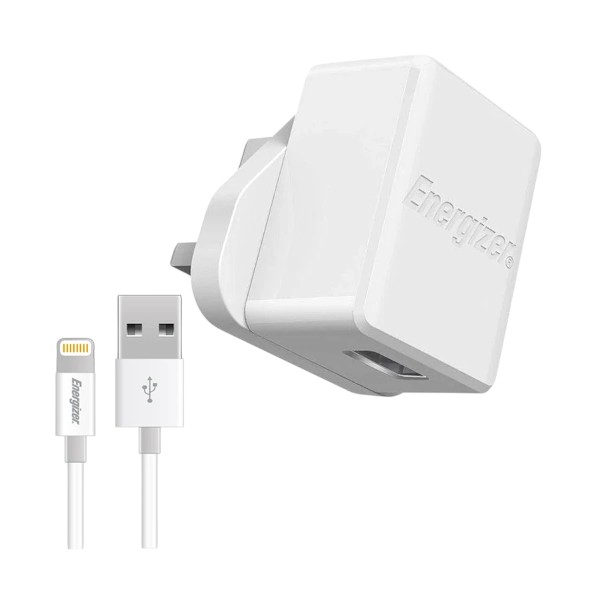 Energizer ACA1AUKCLI3 USB UK White Charger