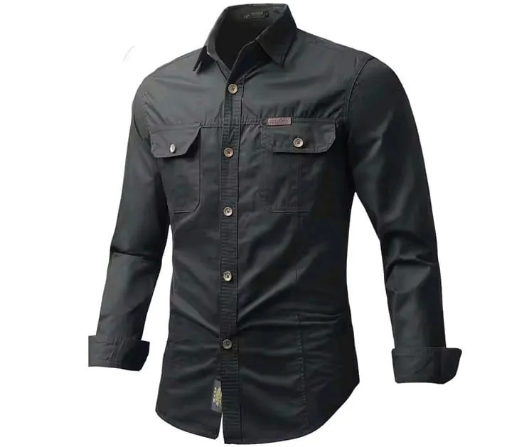 Full sleeves double pocket panel Shirt