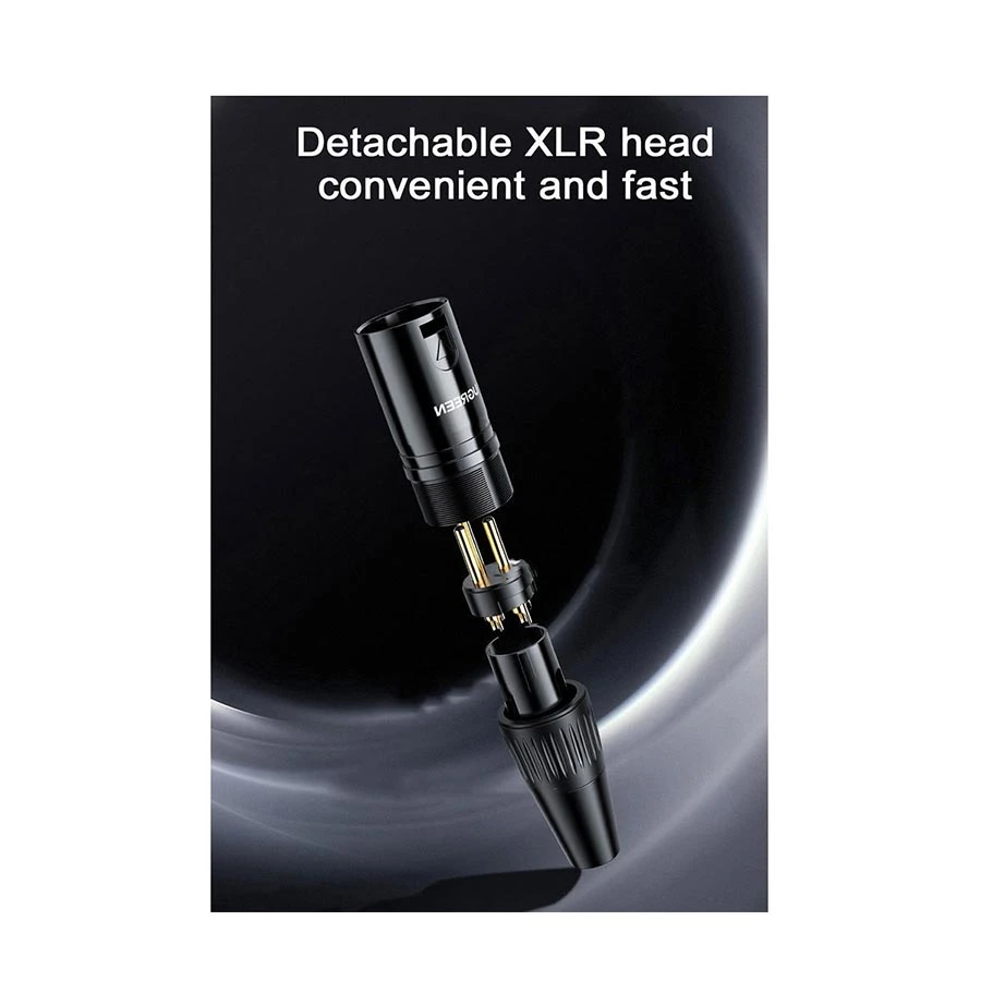 UGREEN AV162 (80439) XLR Male to 6.5mm Female Audio Converter Black