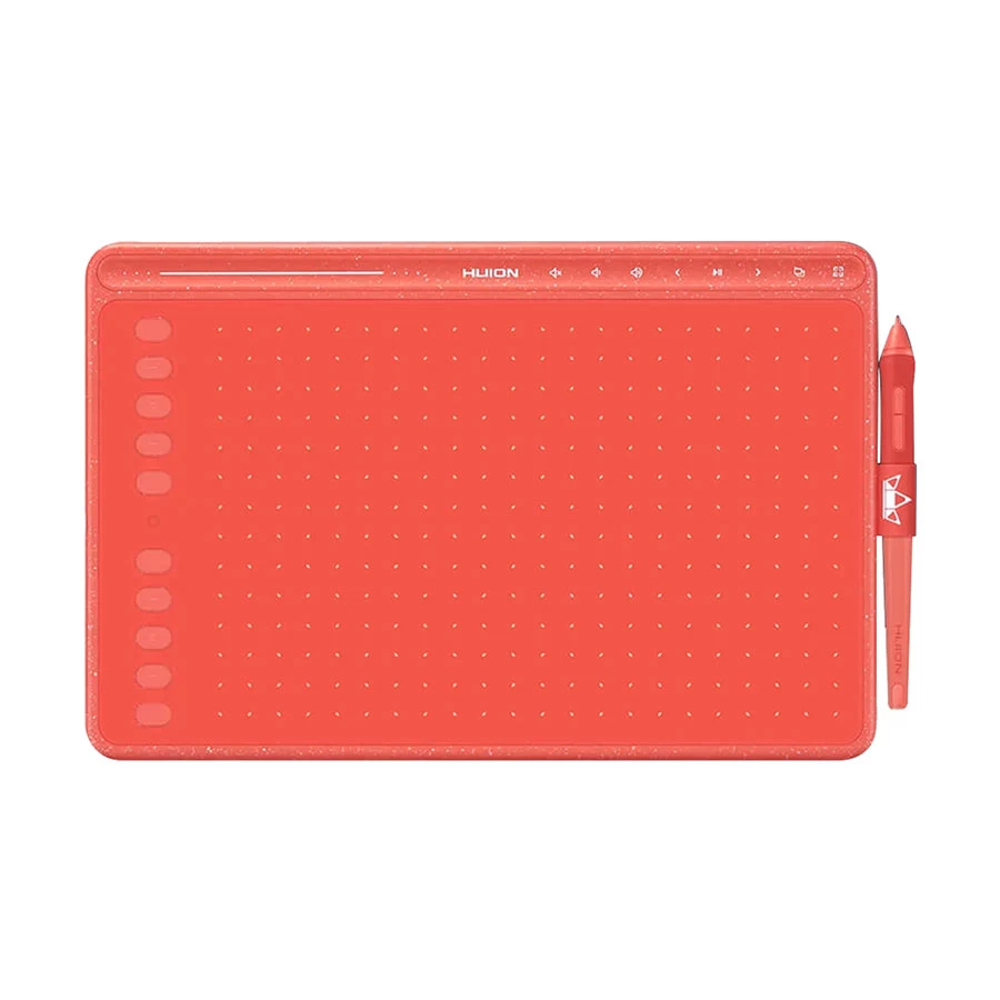 Huion HS611 Coral Sunrise Red Android Digital Drawing Graphic Tablet