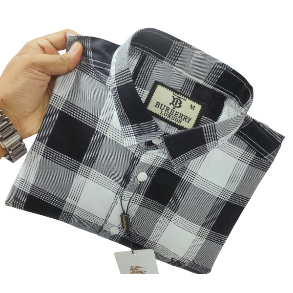 Classic Cotton Full Sleeve Checked Shirt for Men