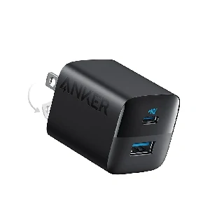 Anker 323 33W Dual Port Fast Charger- Black Color
