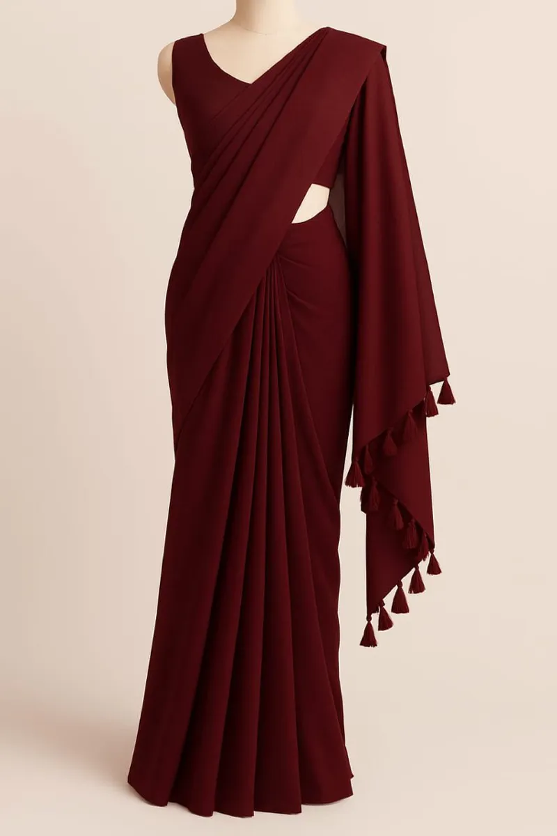 Weightless Georgette Saree with Matching Blouse Piece