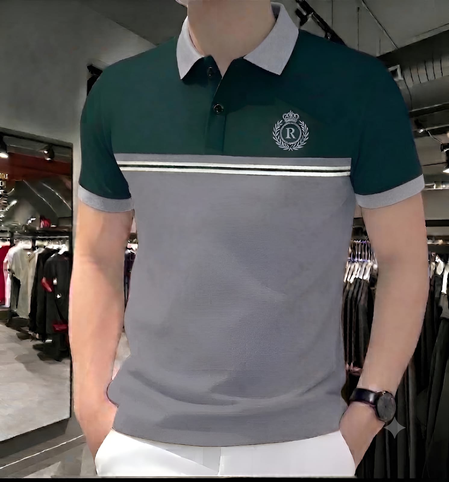 Men's Cotton Half Sleeve Polo Shirt, 200 GSM, 3 Colours