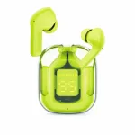 Ultrapods Pro Transparent True Wireless Earbuds – Bluetooth 5.3 TWS with Smart LED Display, ANC Noise Cancellation & IPX4 Waterproof