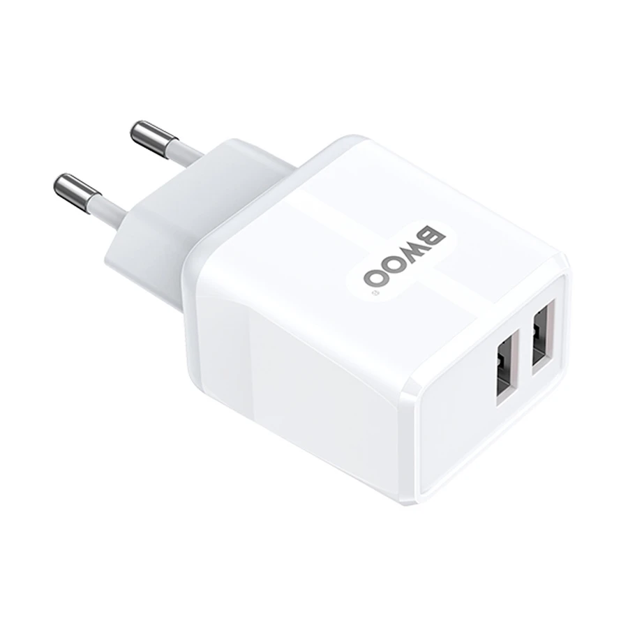 Bwoo BO-CDA171 Dual USB Wall Charger White (EU)
