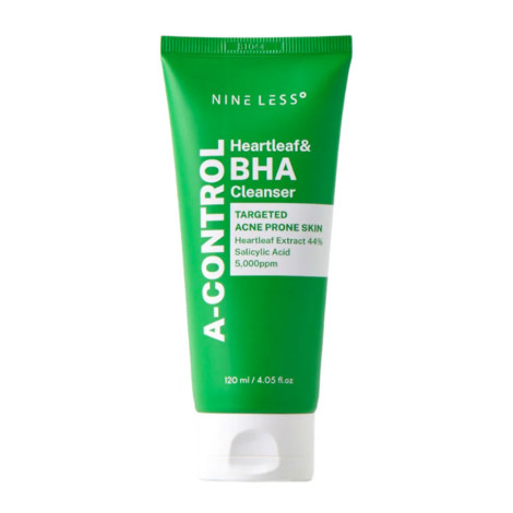 NINELESS A-Control Heartleaf & BHA Clear Pore Cleanser 120ml (Korea)