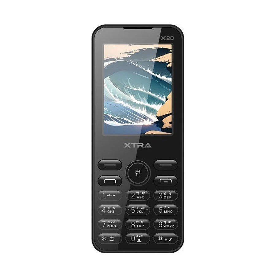 Xtra X20 Black Feature Phone (Dual Sim)