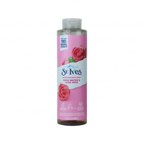 St.Ives Rose Water & Aloe Vera Refreshing Body Wash 650ml (USA)