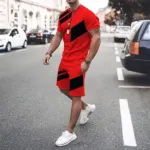 Men's Jersey T-Shirt and Three Quarter Pants Combo, 5 Colours