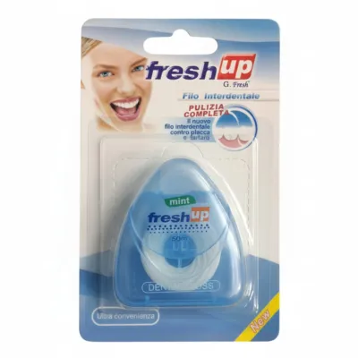 Fresh Up Oral Care Dental Floss Mint Flavour 50 meter (Factory Sealed) by DD (Any Colour)