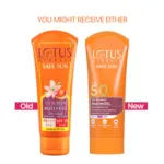 Lotus Herbals Safe Sun Uv Screen Matte Gel Spf 50 PA+++ 50g (India)