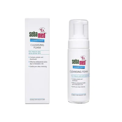 Seba Med Clear Face Cleansing Foam 150ml (Germany)