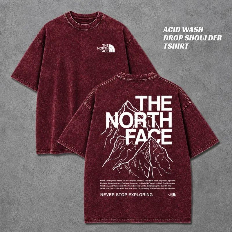 Men's Acid Wash Drop Shoulder T-Shirt, Pure Cotton 220 GSM