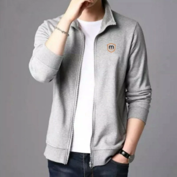 Men's Winter Fleece Jacket- Grey