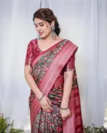 Chanduri Silk Tassel Saree for Everyday and Occasion Wear