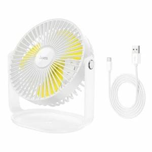Hoco F14 Desktop Table Fan + Night Lamp