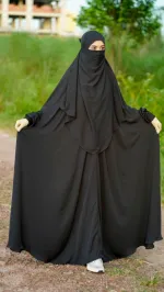 Jilbab Borka in Cherry Fabric, Free Size, 210 Gher