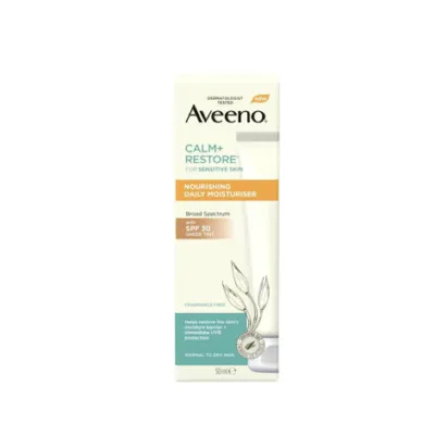 Aveeno Calm + Restore Nourishing Daily Moisturiser with SPF 30 50ml (France)