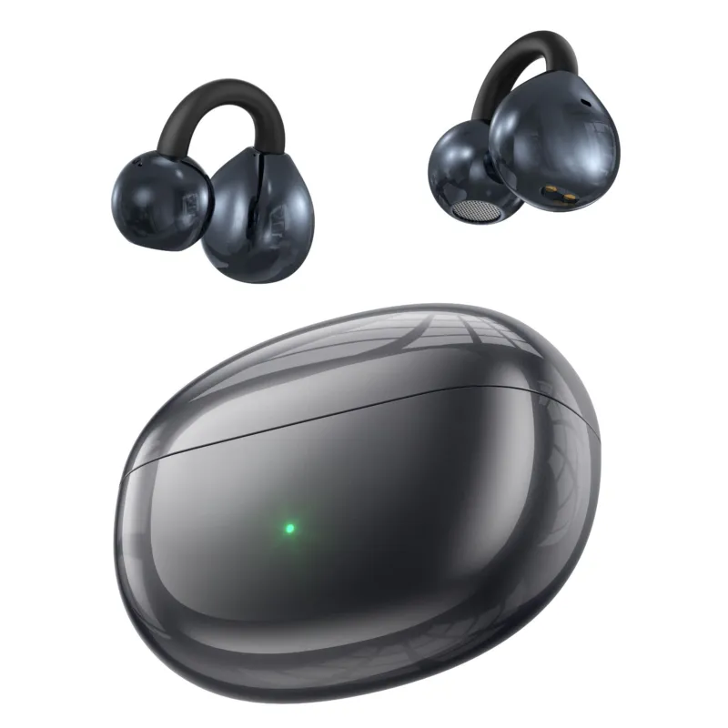 J87 Air Conduction Open-Ear True Wireless Earbuds – Bluetooth 5.4 TWS Sports Headphones with Wireless Charging, ENC Noise Cancelling & 24H Battery