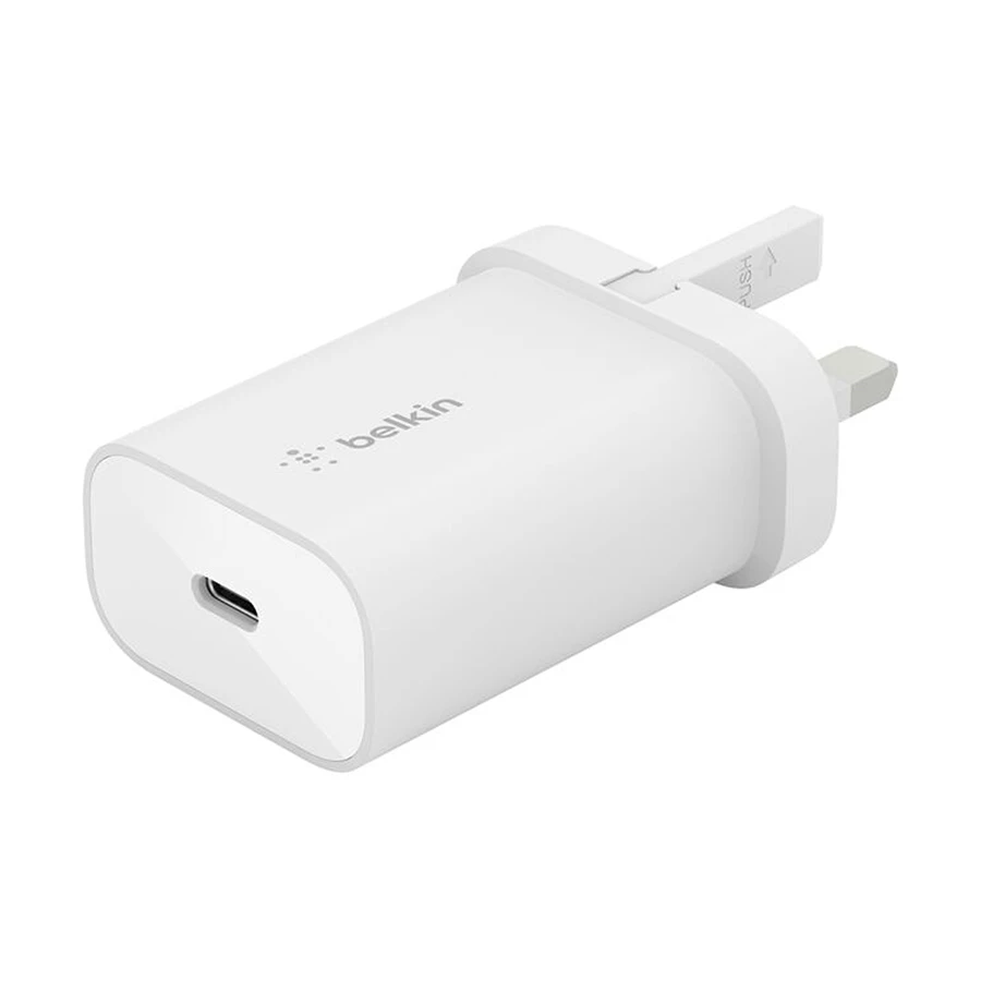 Belkin BoostCharge WCA004myWH 25W PD USB-C Charger with PPS White (UK)