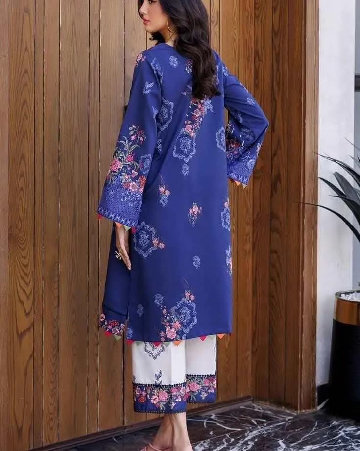 Women's Cotton Silk Dress Set in Sizes 38 and 40