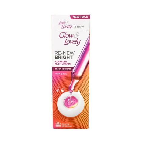 Glow & Lovely Re-New Bright Multivitamin Serum In Cream 80g (India)