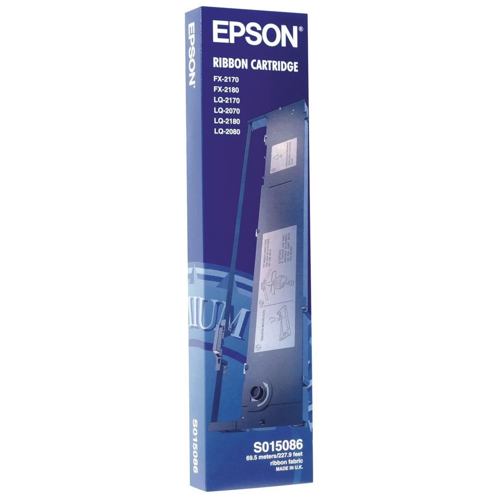 Epson S015531/S015086 Black Ribbon for LQ-2190, LQ-2180, FX-2180