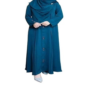 Dubai cherry fabric Tasfiya button borka for women//without hijab only borka