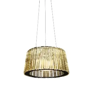 Qulik Gold Radiance Linier Luxury LED Crystal Chandelier Light (QL-A6007-400)