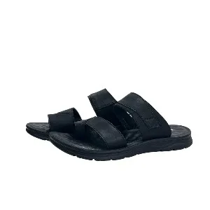 27012-Black Premium High-Quality Men's sandal