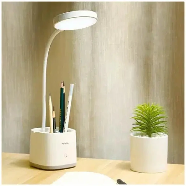 Table lamp with pen hot sale stand