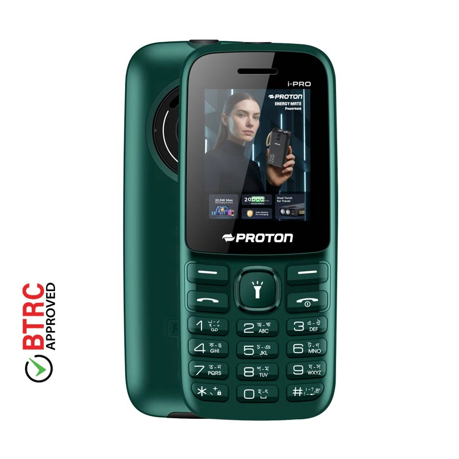 Proton i-Pro Green Feature Phone (Dual Sim)